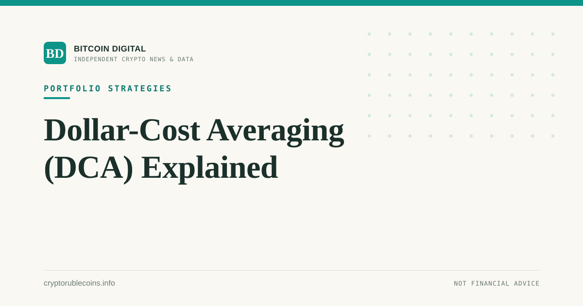 Dollar-Cost Averaging (DCA) Explained