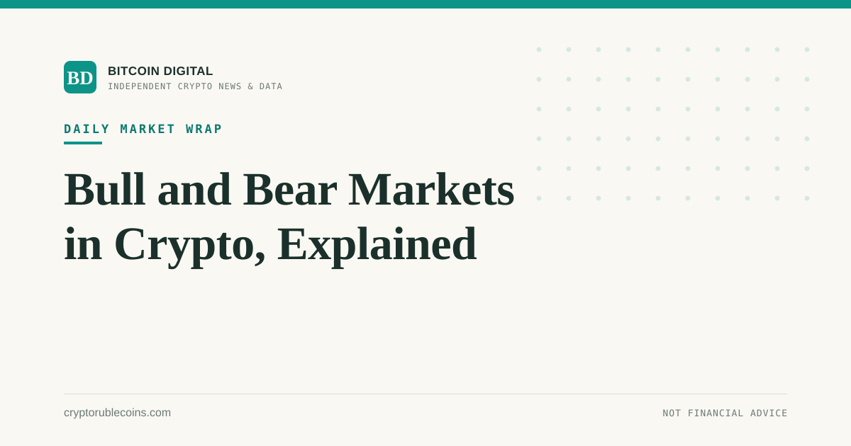 Bull and Bear Markets in Crypto, Explained