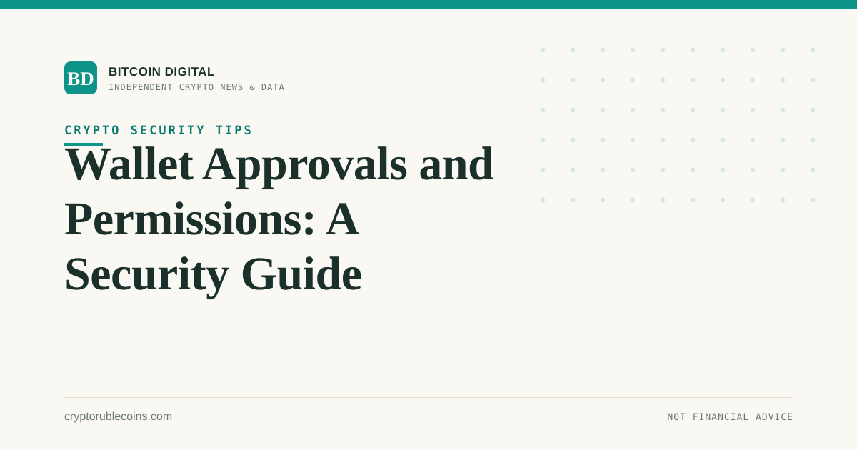 Wallet Approvals and Permissions: A Security Guide