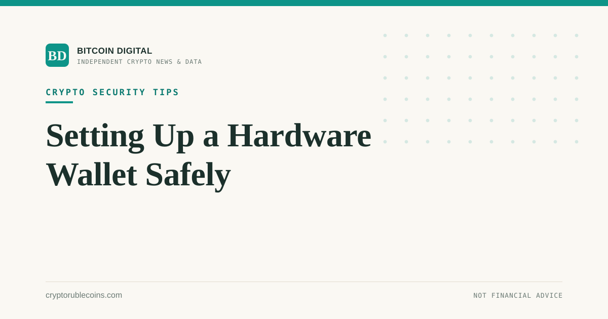 Setting Up a Hardware Wallet Safely