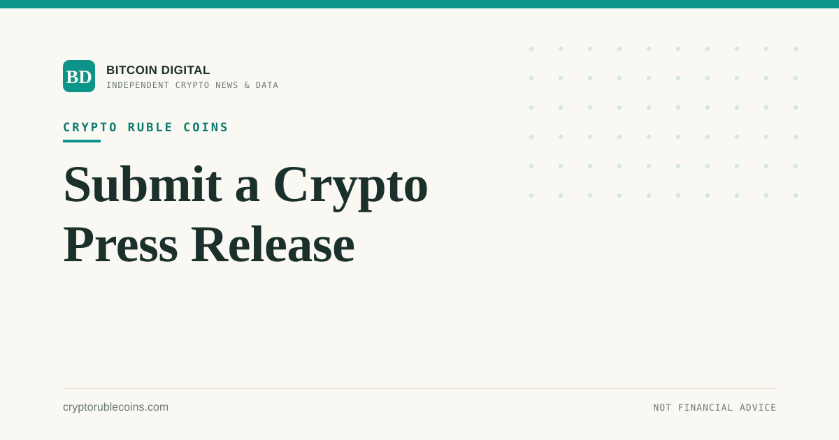 Submit a Crypto Press Release